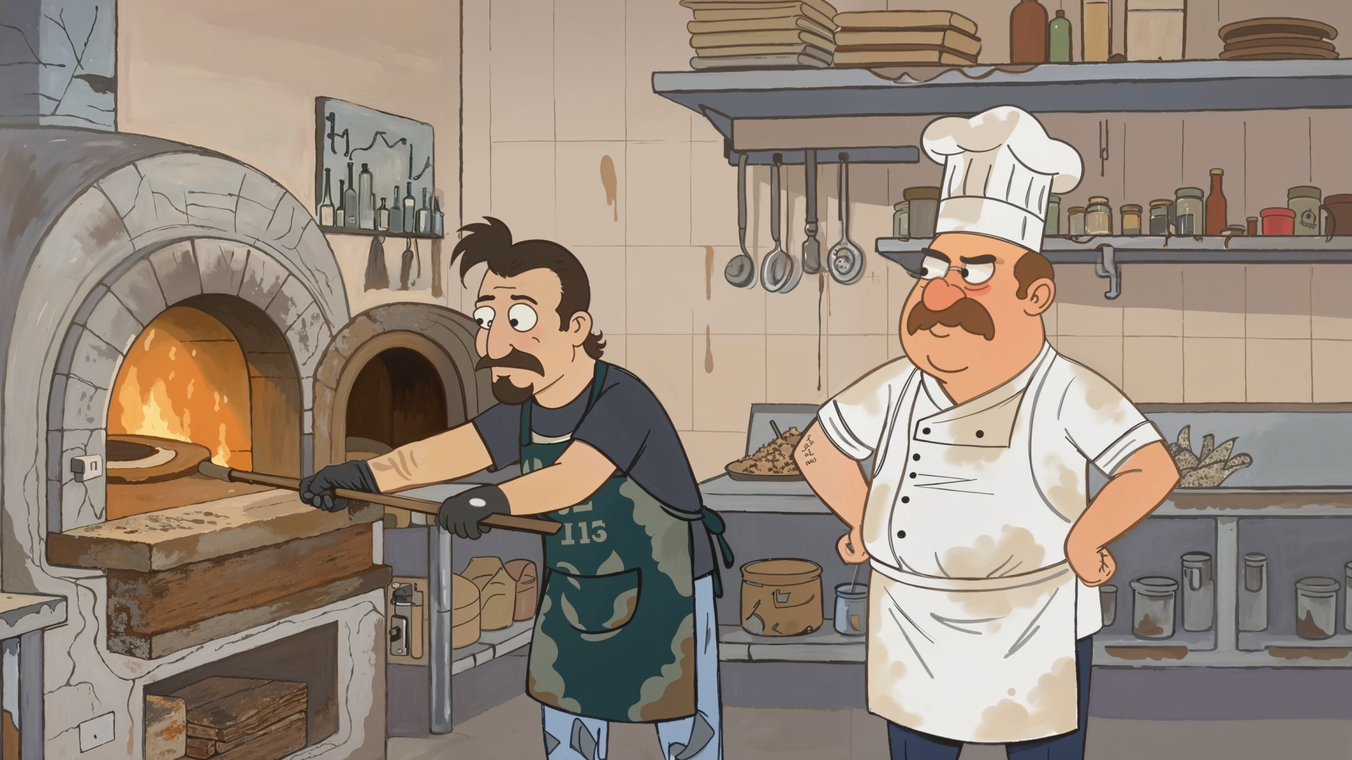Pizza Boss lesson scene